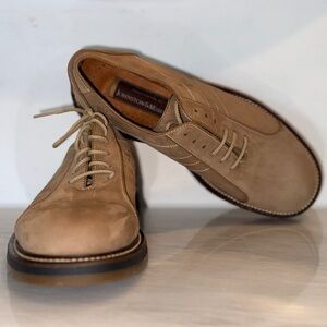 Johnston & Murphy Handcrafted in Italy Nubuck Men’s 9M Tan 11661 /l20-2493